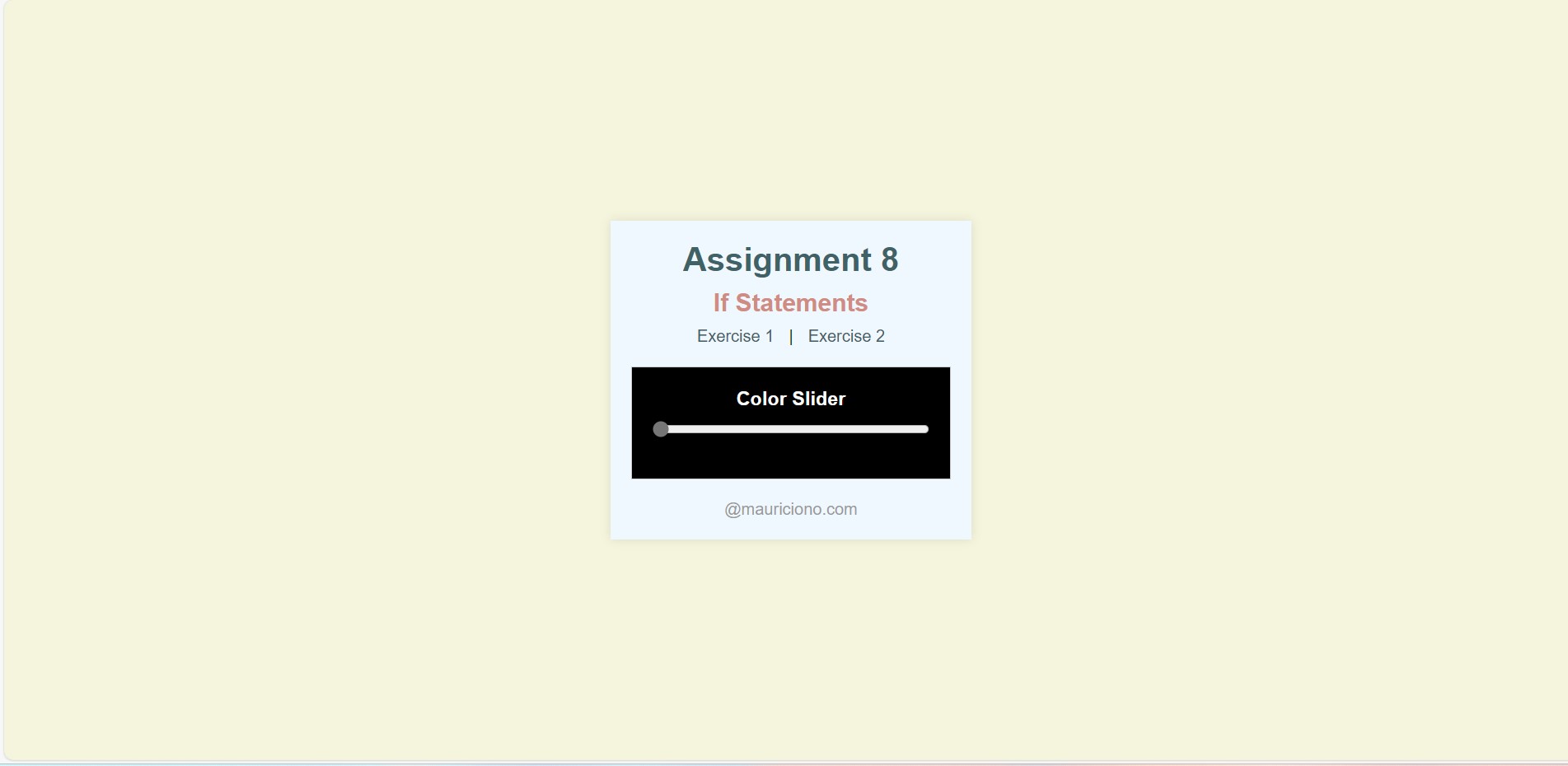Assignment 06 Buttons, Functions and More